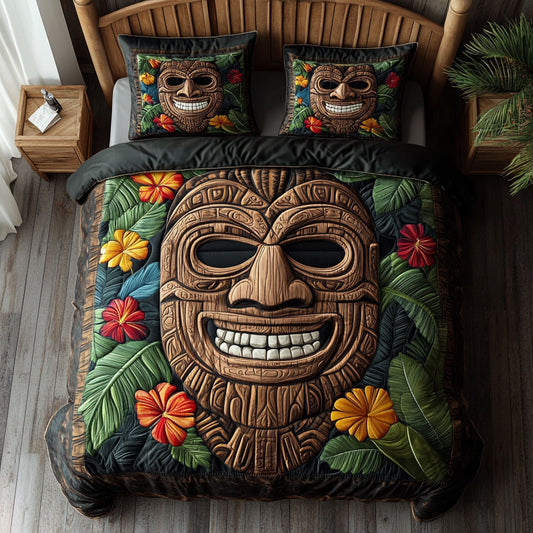 Tropical Tribal Tiki WJ2802080CL Duvet Cover Set