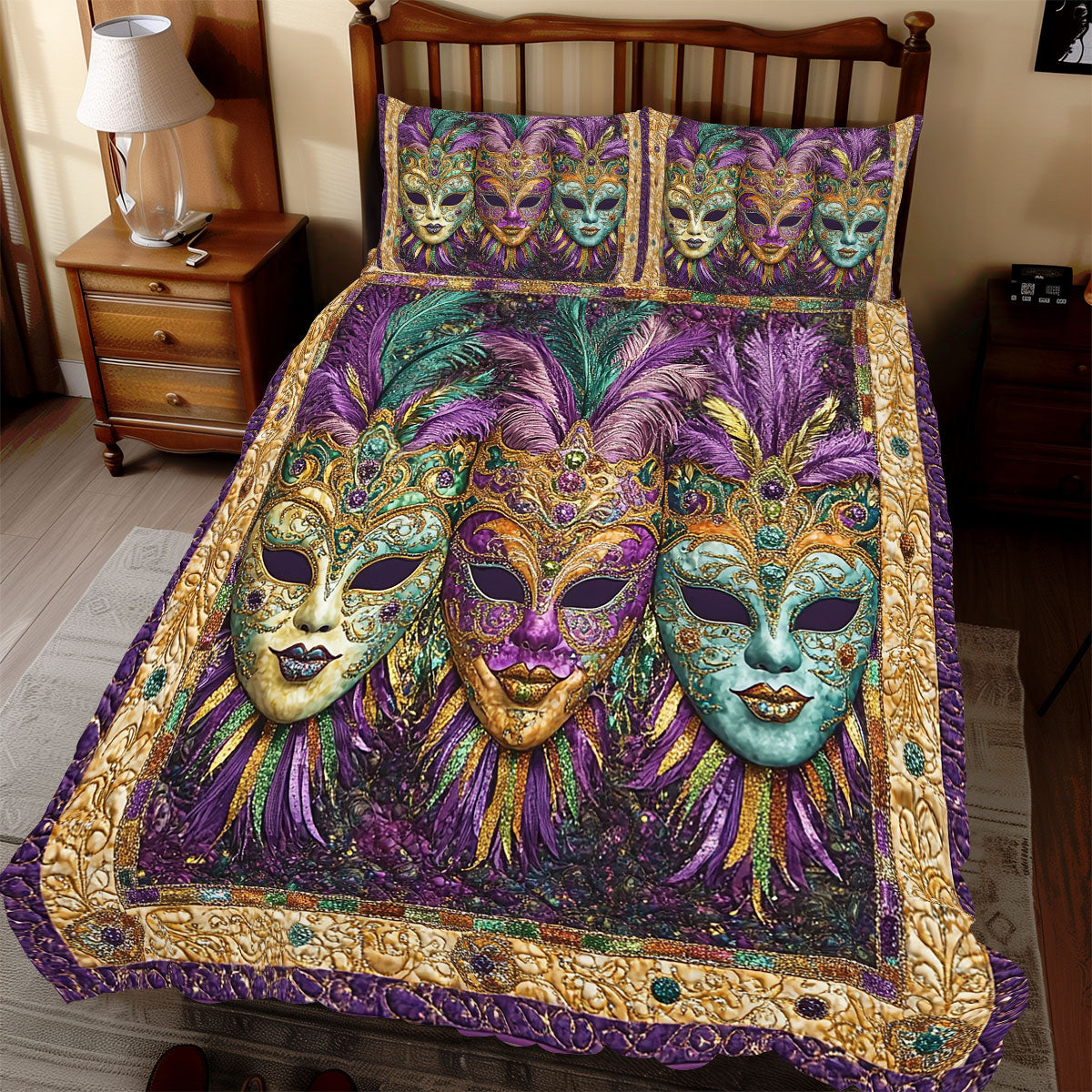 Venetian Mask WX1812092CL Duvet Cover Set