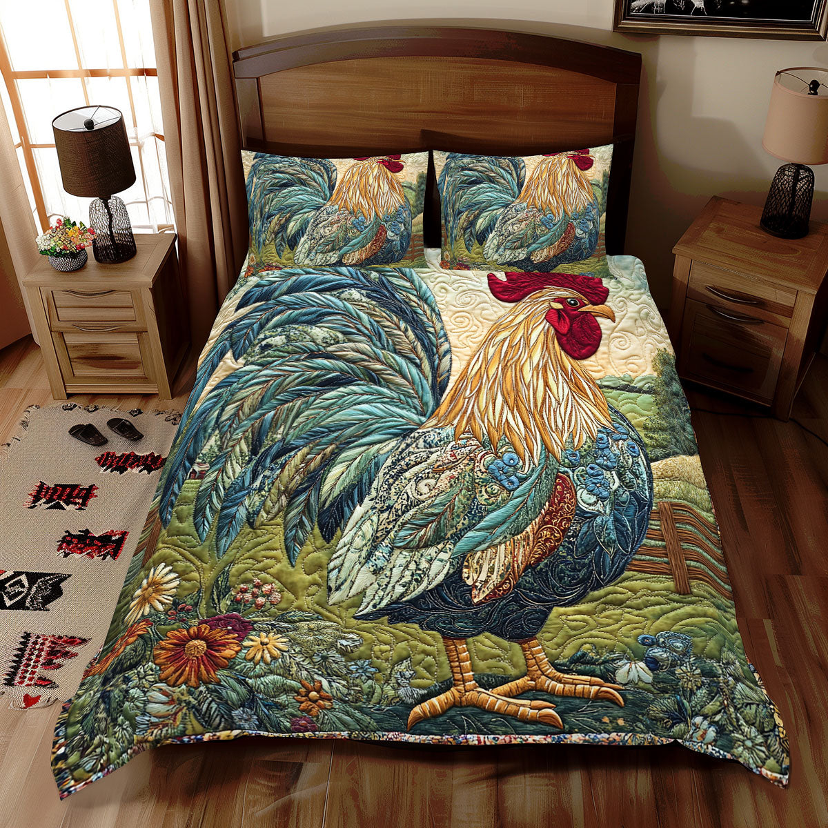 Vibrant Chicken WX1812093CL Duvet Cover Set