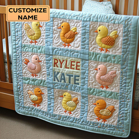 Waddle And Nap WJ1207010CL Personalized Baby Quilt