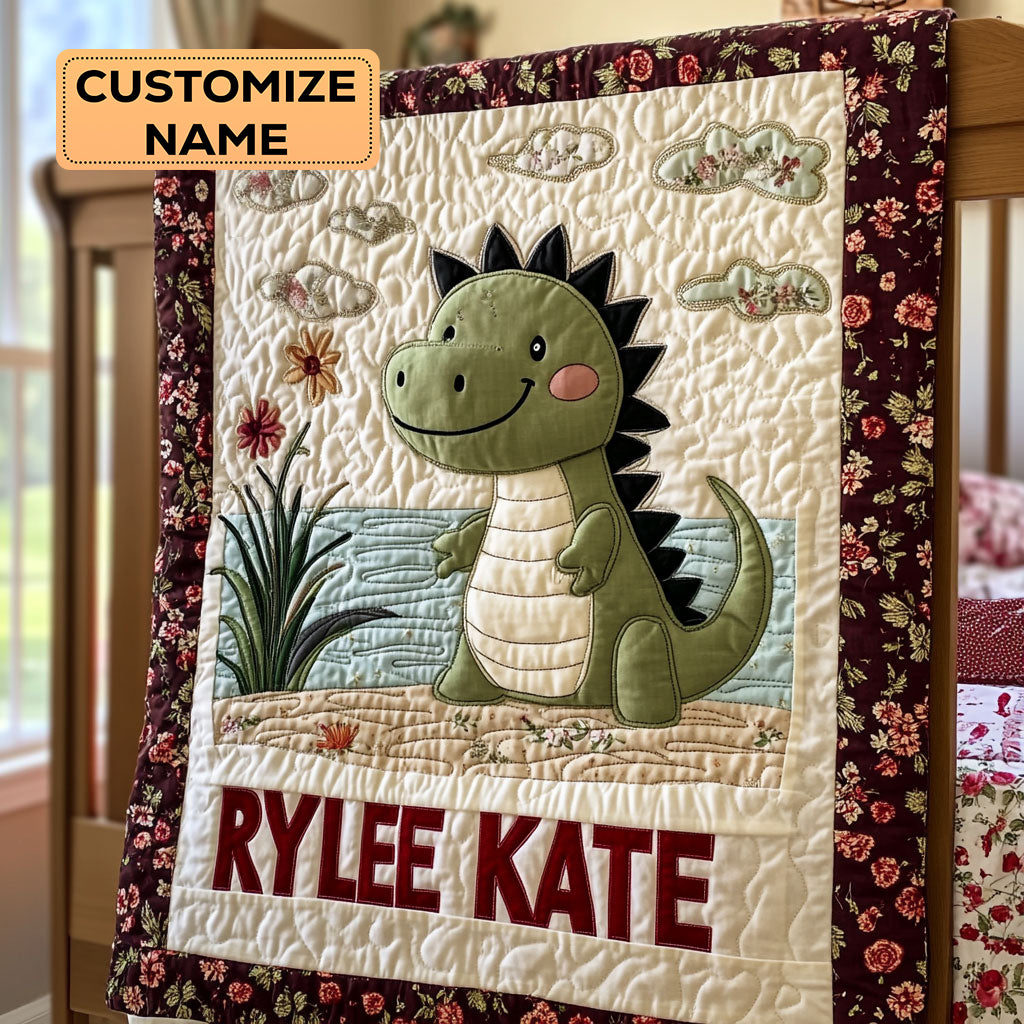 Waddle In The Wild WJ1507008CL Personalized Baby Quilt