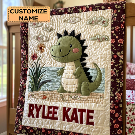 Waddle In The Wild WJ1507008CL Personalized Baby Quilt