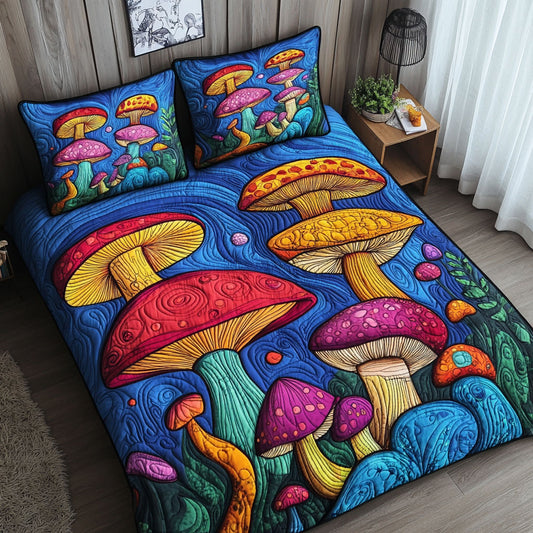 Whimsical Mushroom WJ0603029CL Duvet Cover Set