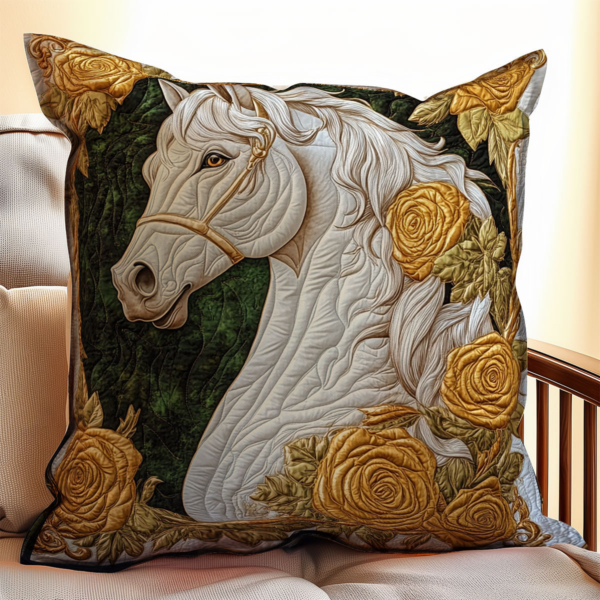 White Horse WX0802212CL Quilt Pillow Case