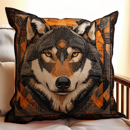 Wolf Native American WX1302402CL Quilt Pillow Case