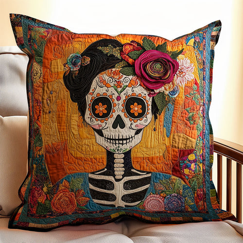 Woman Day Of The Dead WX1302407CL Quilt Pillow Case