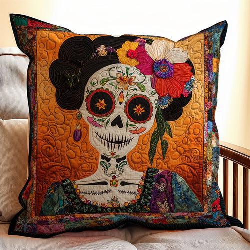 Woman Day Of The Dead WX1302408CL Quilt Pillow Case