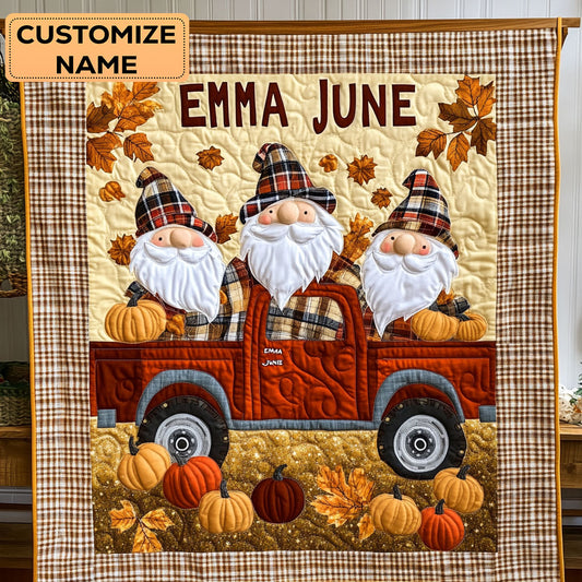 Fall Express WY0108004CL Personalized Baby Quilt