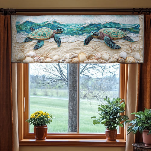 Turtle Sea WX1305038CL Quilted Valance