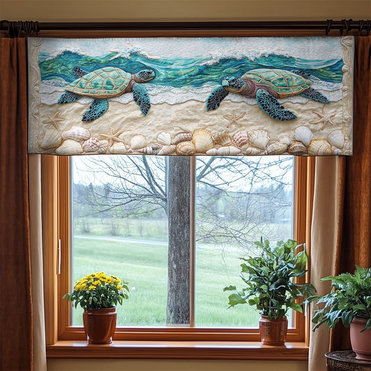 Turtle Sea WX1305038CL Quilted Valance