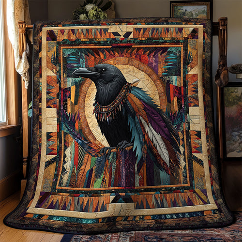 Native American Feather Crown WY2201075CL Quilt