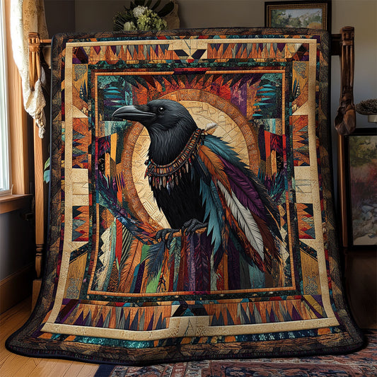 Native American Feather Crown WY2201075CL Quilt