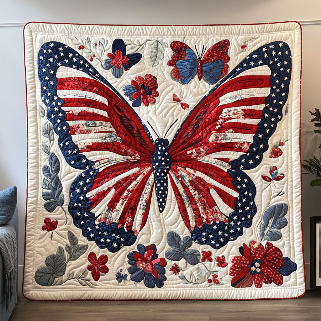 Patriotic Butterfly CW2804066CL Quilt