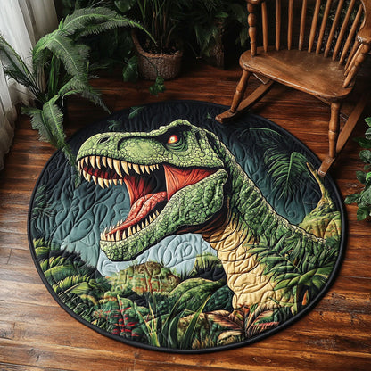 T-Rex Dinosaur WJ0304045CL Quilted Round Mat