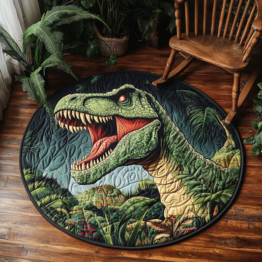 T-Rex Dinosaur WJ0304045CL Quilted Round Mat