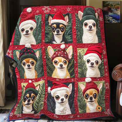 Chihuahua Christmas YR2612045CL Quilt