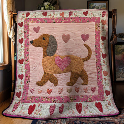 Sweet Dachshund WN3112008CL Quilt