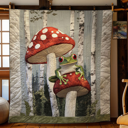 Mushroom Frog WY2702080CL Quilt