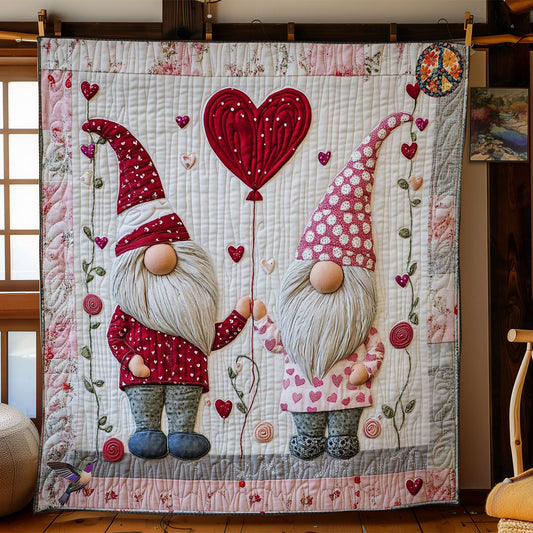 Heart Gnome WN0412022CL Quilt