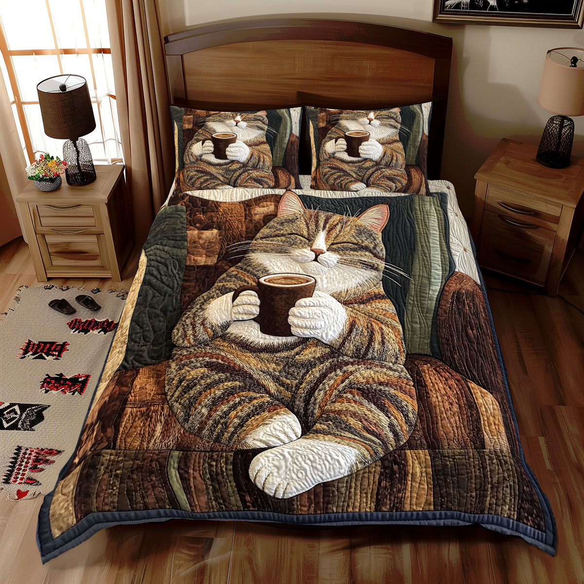 Cat Healing WX0612053CL Duvet Cover Set