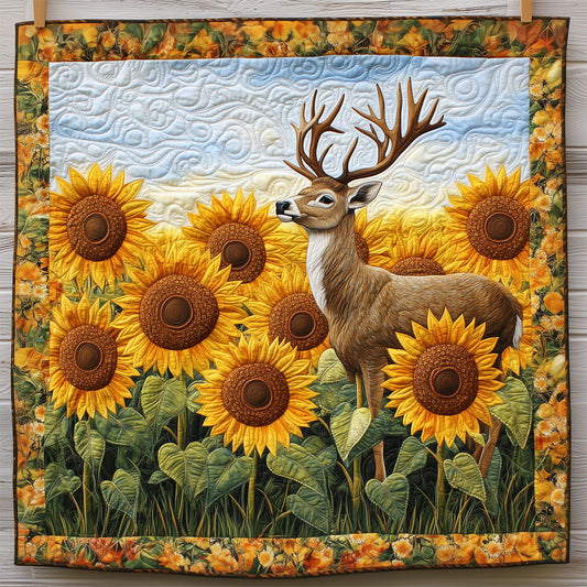 Deer With Sunflower LT1509054CL Quilt
