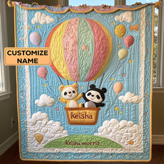 Happy Flyers CP1807009CL Personalized Baby Quilt