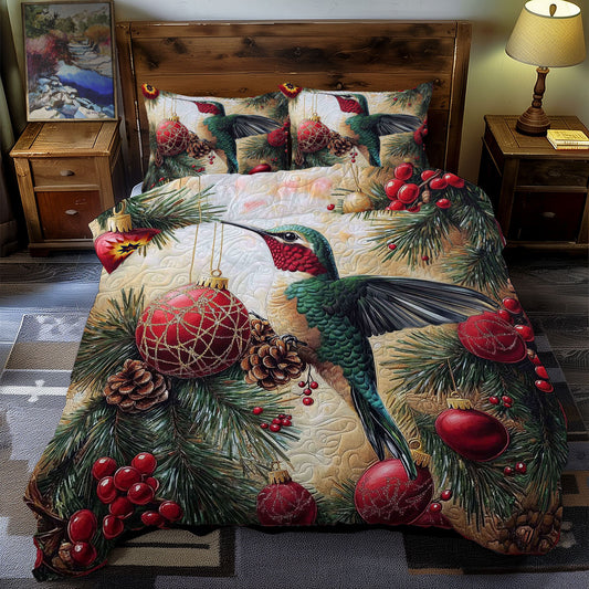 Christmas Hummingbird WY2711071CL Duvet Cover Set