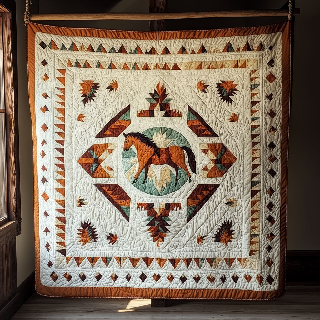 Southwest Horse Appliqué LT0910054CL Quilt