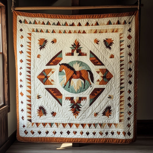 Southwest Horse Appliqué LT0910054CL Quilt