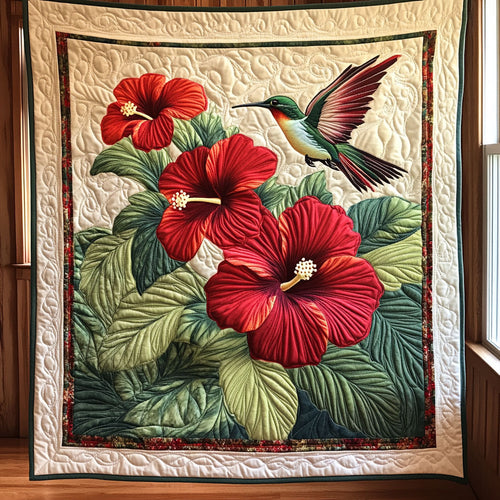 Hummingbird Hibiscus CW2006025CL Quilt