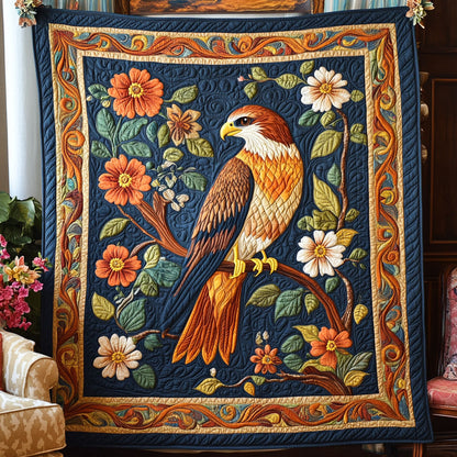 Perched Hawk WY0705014CL Quilt