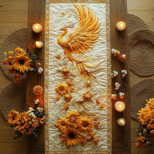 Sun Phoenix Rhapsody WN2107057CL Quilted Table Runner