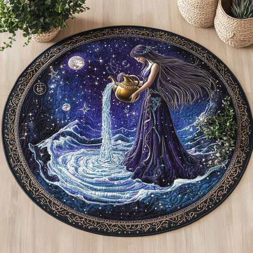 Lunar Veil CW1606035CL Quilted Round Mat