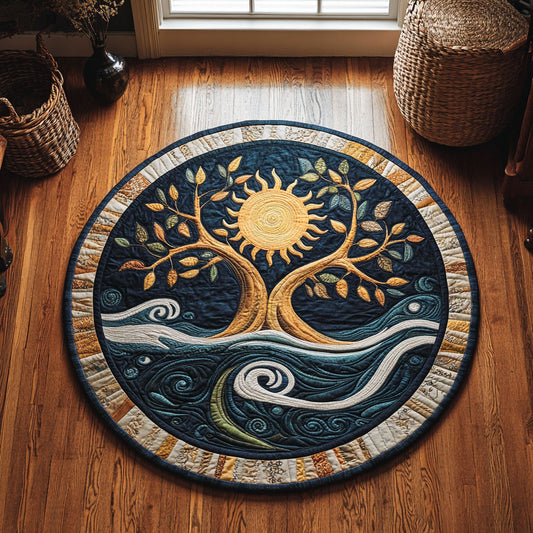 Solar Roots WY0107015CL Quilted Round Mat
