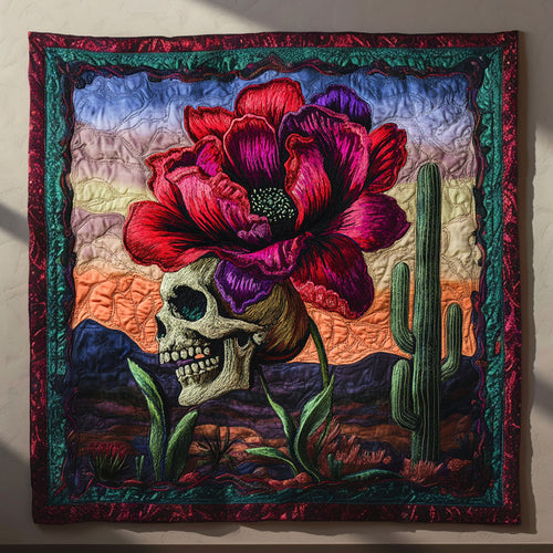 Silent Bloom Skull WN1109034CL Quilt