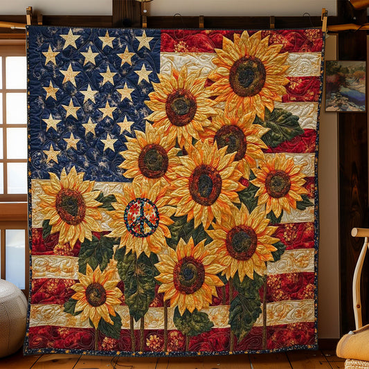 Stars And Sunflowers WN1211087CL Quilt