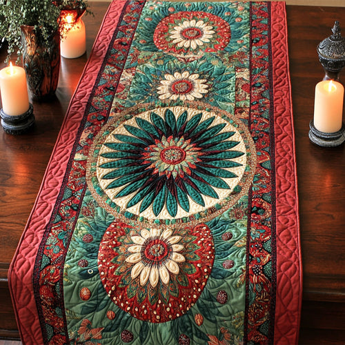 Mandala CM1305022CL Quilted Table Runner