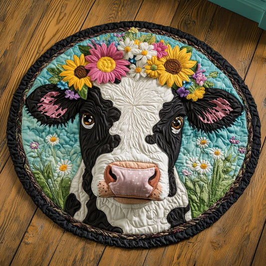 Blooming Cow CM2605005CL Quilted Round Mat