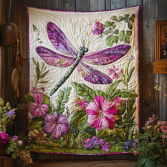 Floral Dragonfly CW0805003CL Quilt
