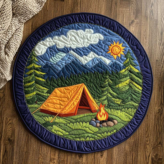 Starlit Camp WN1803077CL Quilted Round Mat