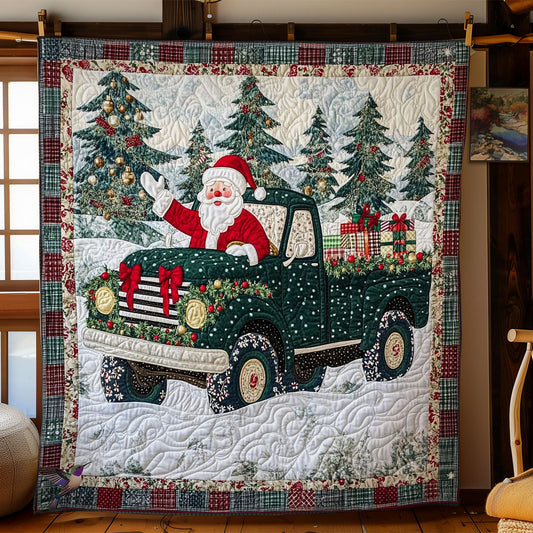 Festive Santa Truck WN2011024CL Quilt