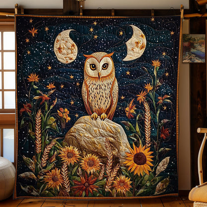 Owl In Night Forest WY2001012CL Quilt