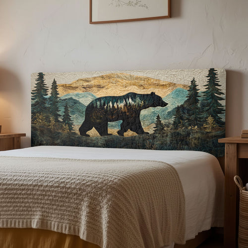 Bear Forest CW2612002CL Quilted Headboard Slipcover