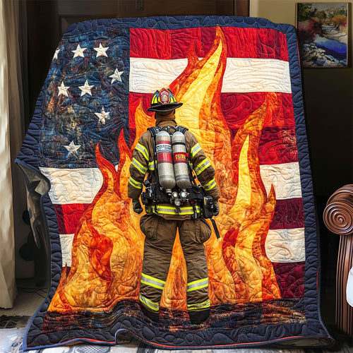 Fireman Country's Hero WP2612012CL Quilt