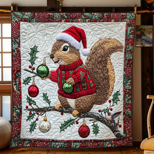 Snowy Squirrel WN0711030CL Quilt