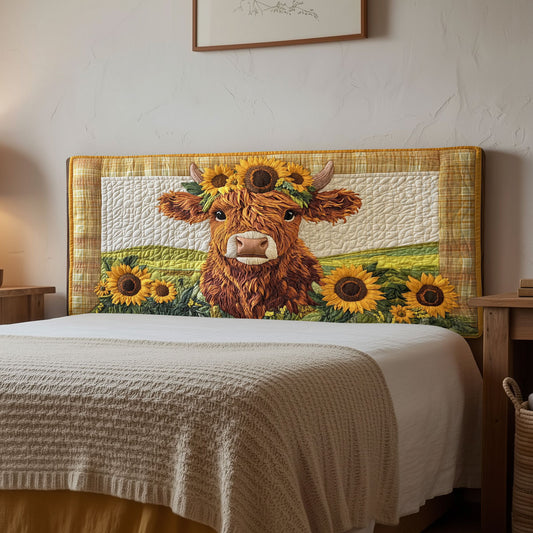 Floral Highland CP1912006CL Quilted Headboard Slipcover