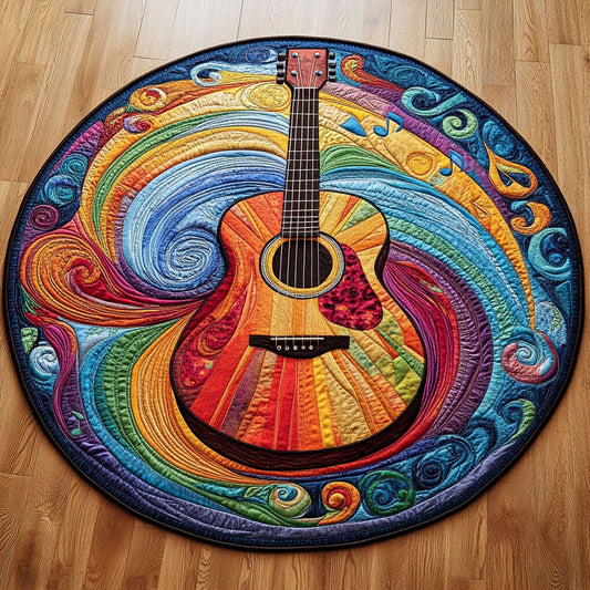 Guitar Bloomfire WN1606023CL Quilted Round Mat
