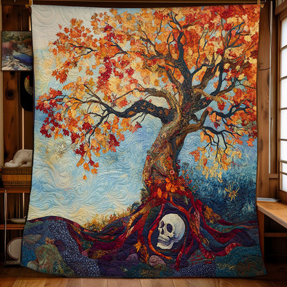 Autumn Tree And Skull WY1302021CL Quilt