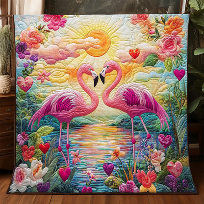 Glowing Flamingo WJ1104003CL Quilt