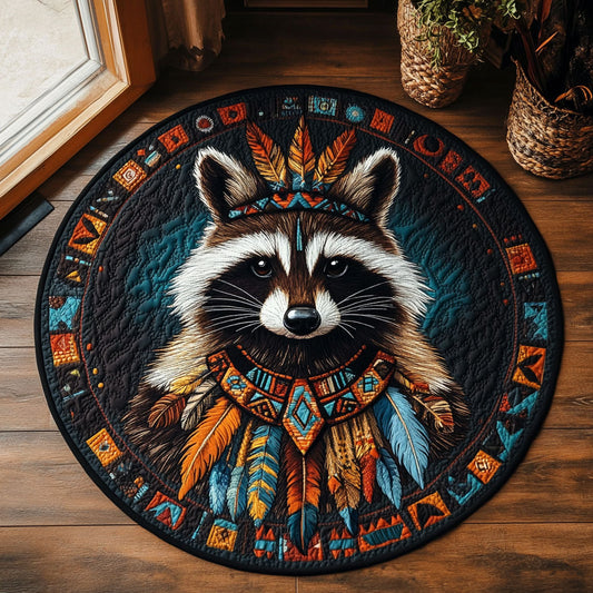 Native Raccoon CM2905002CL Quilted Round Mat
